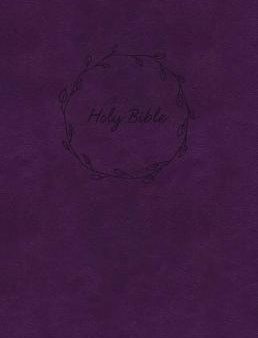 The Holy Bible - New King James Version, Value Large Print, Thinline, Purple Leathersoft, Red Letter Edition  (LEA LRG) For Discount