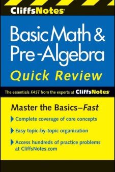 CLIFFSNOTES BASIC MATHEMATICS& PRE-ALGEBRA QUICK REVIEW 2ED Hot on Sale