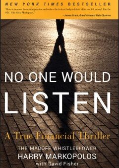 NO ONE WOULD LISTEN: A TRUE FINANCIAL THRILLER Online Hot Sale