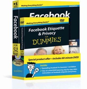 FACEBOOK FOR DUMMIES,3ED BOOK+ DVD BUNDLE Hot on Sale