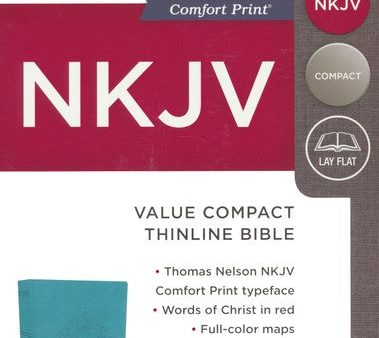 NKJV Value Compact Thinline Bible, Imitation Leather, Blue Hot on Sale