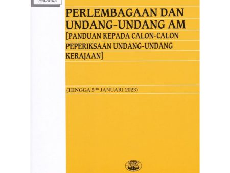 Perlembagaan Dan Undang-Undang Am [Panduan Kepada Calon-Calon Peperiksaan  Undang-Undang Kerajaan]- Hingga 5 Jan 2023 on Sale