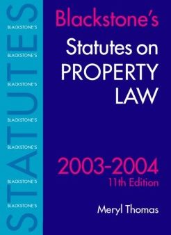 STATUTES ON PROPERTY LAW 03 0411E Cheap