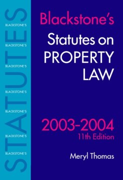 STATUTES ON PROPERTY LAW 03 0411E Cheap