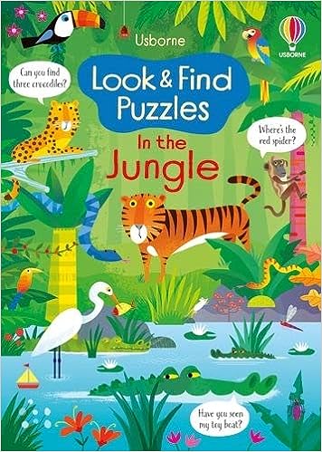 Usborne Look & Find Puzzles: In The Jungle Hot on Sale